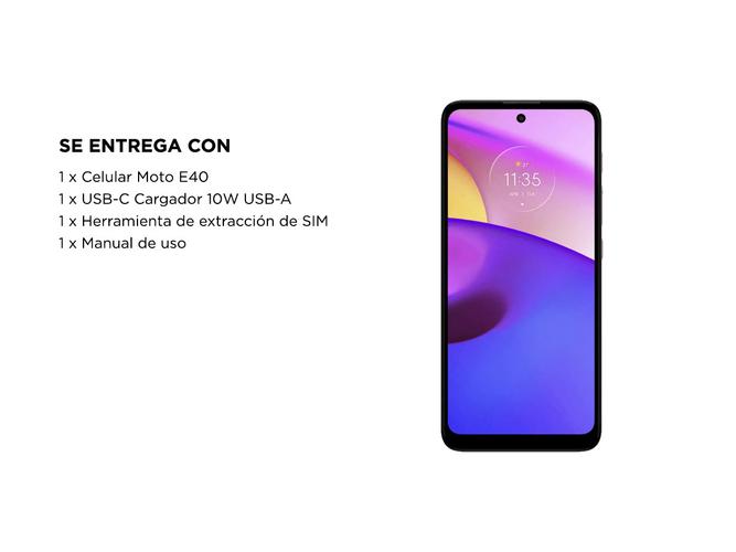 Celular Motorola E40 64 Gb 4 GB RAM - 5