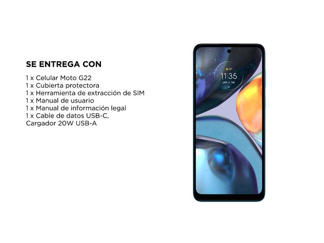 Celular Motorola G22 128 Gb 4 GB RAM - 5