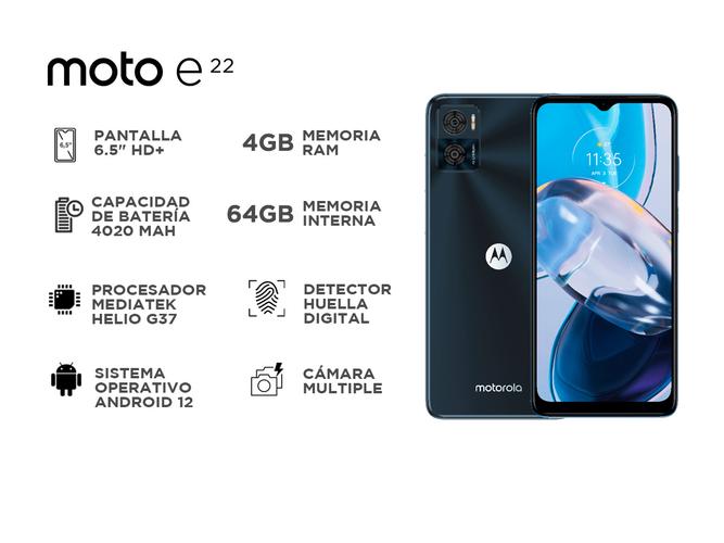 Celular Motorola E22 64G 4GB RAM - 1