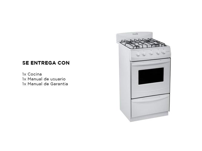 Cocina Escorial Candor S2 Gas Natural 51cm - 5