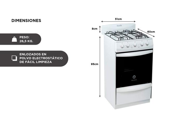 Cocina Escorial Palace Gas Natural 51cm - 4