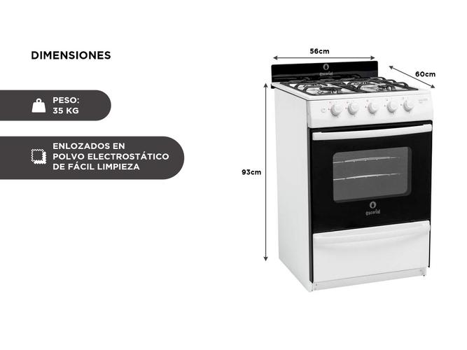 Cocina Escorial Master Style Multigas 51cm - 4