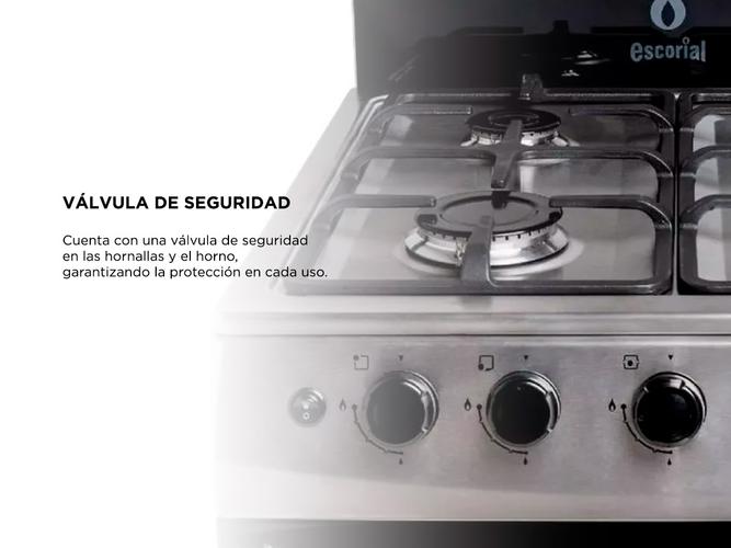 Cocina Escorial Master Style Multigas Acero Inox 51cm - 3