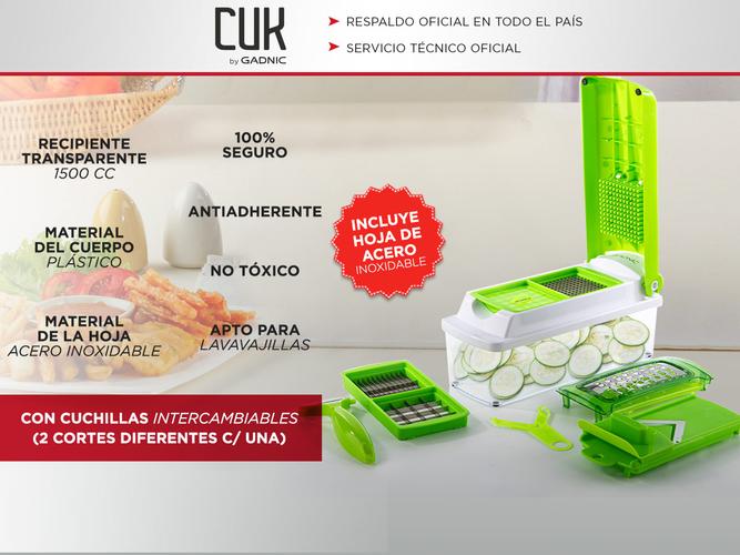 Mandolina Cortador De Frutas Y Verduras Gadnic Rallador Rebanador  - 1