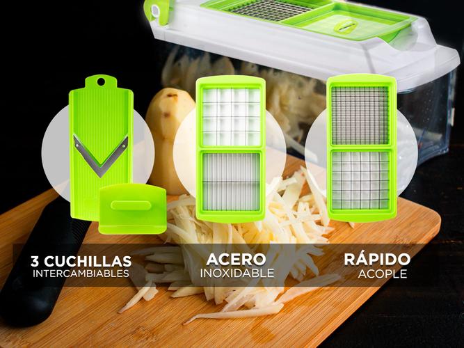 Mandolina Cortador De Frutas Y Verduras Gadnic Rallador Rebanador  - 2