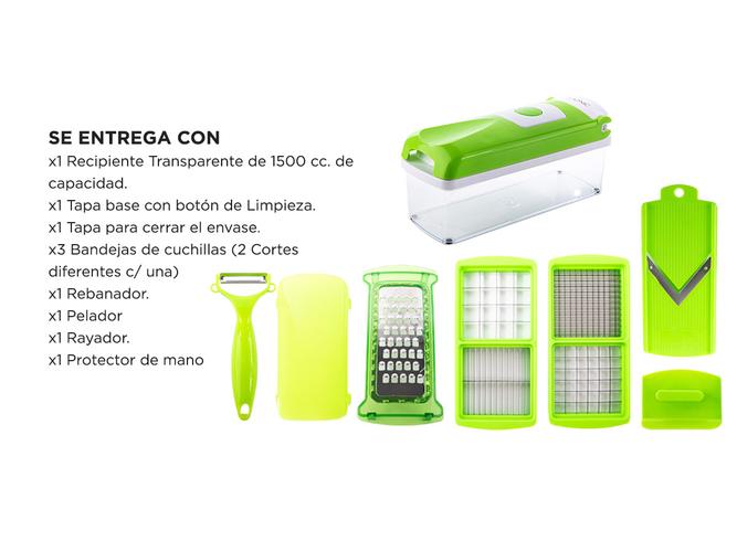 Mandolina Cortador De Frutas Y Verduras Gadnic Rallador Rebanador  - 5