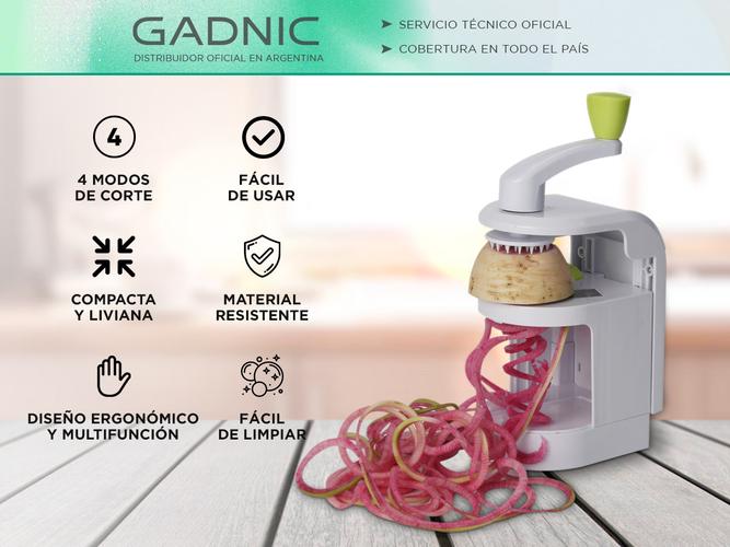 Picadora Manual Gadnic Cortador De Verduras 4 Modos de Corte en 1 Solo Giro - 1