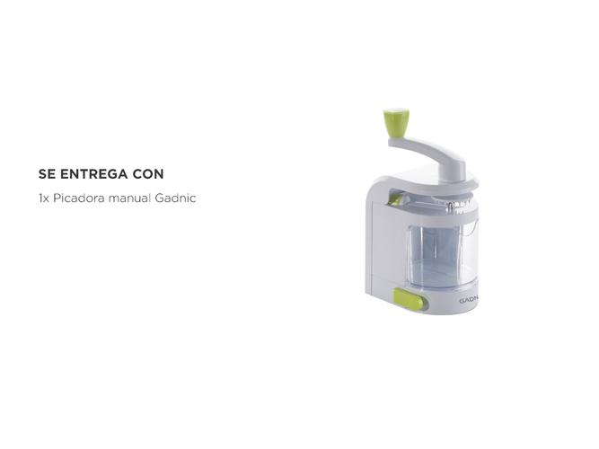 Picadora Manual Gadnic Cortador De Verduras 4 Modos de Corte en 1 Solo Giro - 5