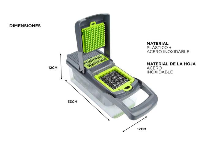 Cortadora de Verduras Multifuncional Gadnic C5C Rebanador Rallador Triturador - 5
