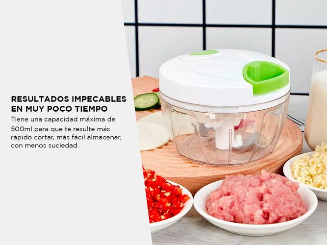 Cortador de Verdura Manual Gadnic C9E 900ml Picador de Alimentos - 2