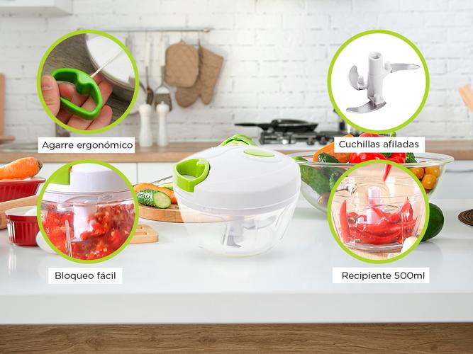 Cortador de Verdura Manual Gadnic C9E 900ml Picador de Alimentos - 3