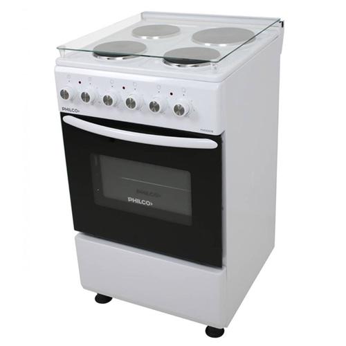 Cocina Electrica Philco 4 Hornallas Con tapa Blanca 50cm - 0