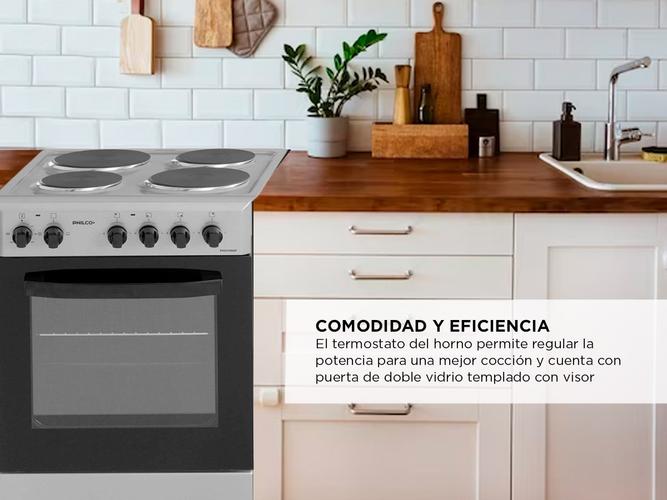 Cocina Eléctrica Philco 50cm PHCH050P Acero - 2