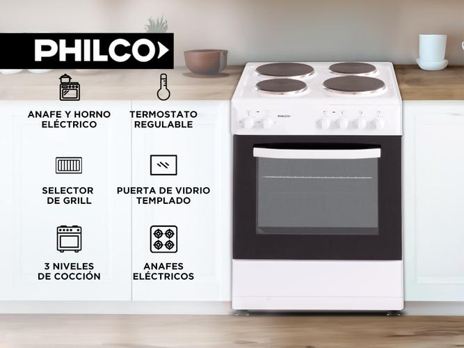 Cocina Eléctrica Hotplate Philco 60cm Blanca - 1