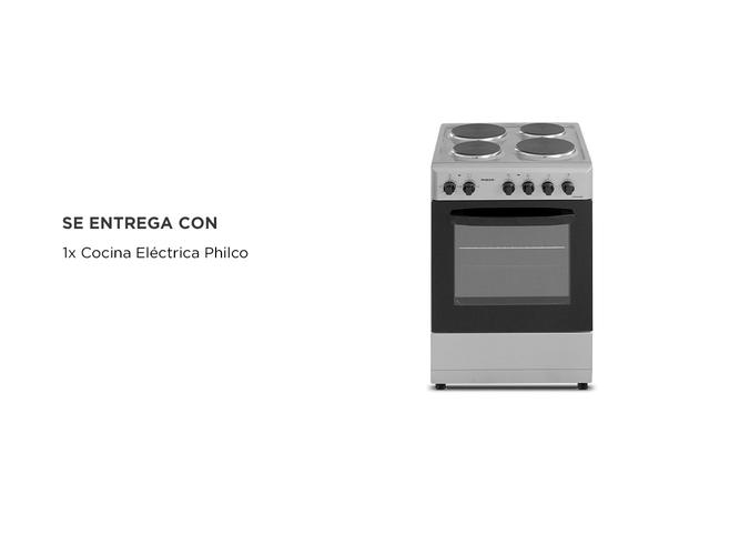 Cocina Eléctrica Philco 4 Hornallas 60 Cm Silver - 5