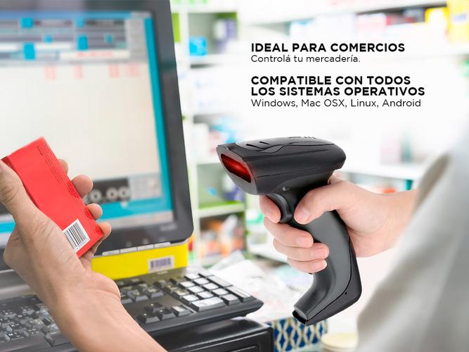 Lector Código de Barras Gadnic 2D USB Lee QR Alta Velocidad de Lectura  Soporte Usado - 2