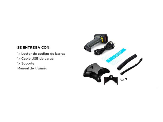 Lector Código de Barras Gadnic 2D USB Lee QR Alta Velocidad de Lectura  Soporte - 6