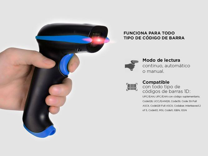 Lector Código de Barras Gadnic Inalámbrico USB Memoria Interna  Soporte - 3