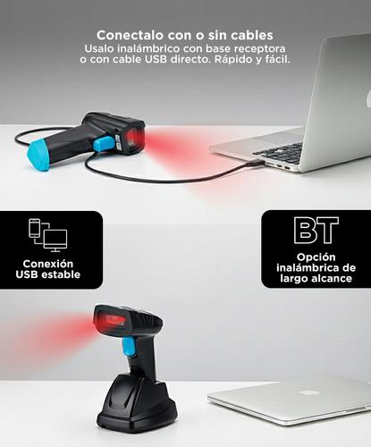 Lector Codigo de Barra Gadnic CODBAR04 Inalámbrico 1D2DQR - 4