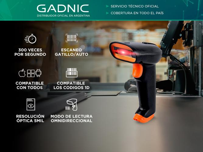 Lector De Codigo De Barras Gadnic SC6-01 Scanner 1D  - 1