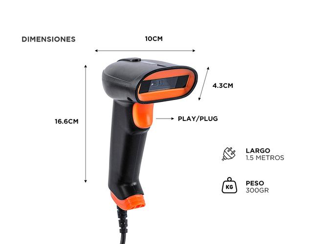 Lector De Codigo De Barras Gadnic SC6-01 Scanner 1D  - 5