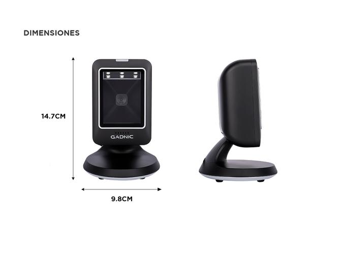 Lector de Código de Barras EasyScan Gadnic Omnidireccional 2D USB - 5