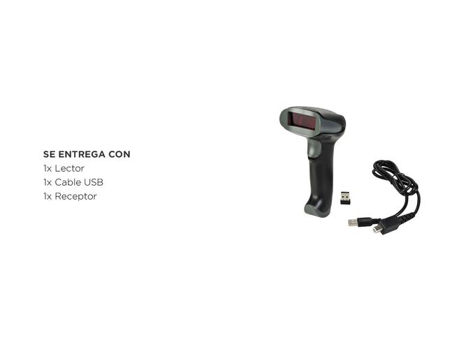 Lector de Código De Barras Láser Gadnic Bar11 Usb Inalámbrico - 5