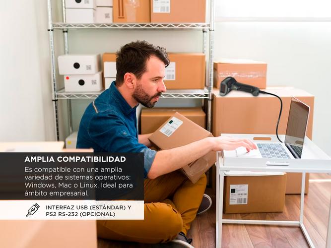 Lector de Código De Barras Gadnic Bar12 Láser Usb - 3