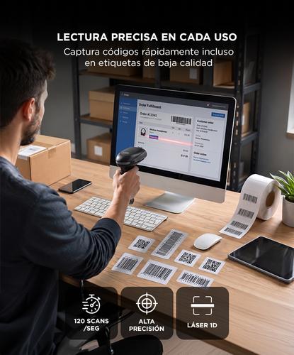 Lector de Código De Barras Gadnic Bar12 Láser Usb - 3