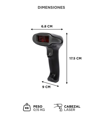 Lector de Código De Barras Gadnic Bar12 Láser Usb - 5