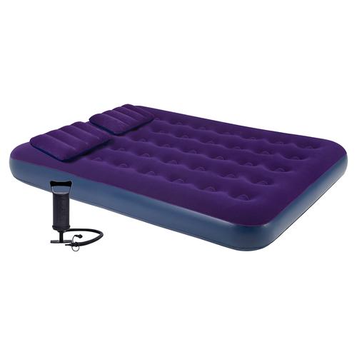 Colchón Inflable Avelini 2 Plazas Para Camping + Inflador Manual  - 0