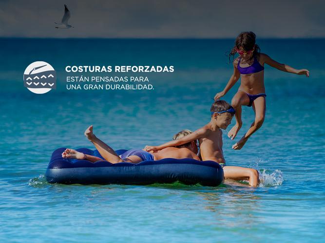 Colchón Inflable Avelini 2 Plazas Para Camping + Inflador Manual  - 3