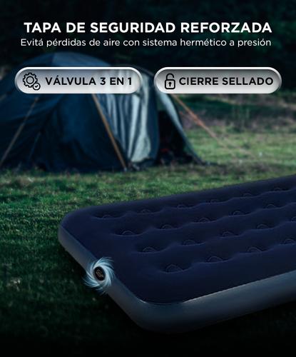 Colchón Inflable Southport by Gadnic 1 Plaza Incluye Boquillas Camping  - 2
