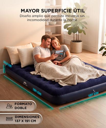 Colchón Inflable Southport By Gadnic 2 Plazas Camping 137x191 - 3