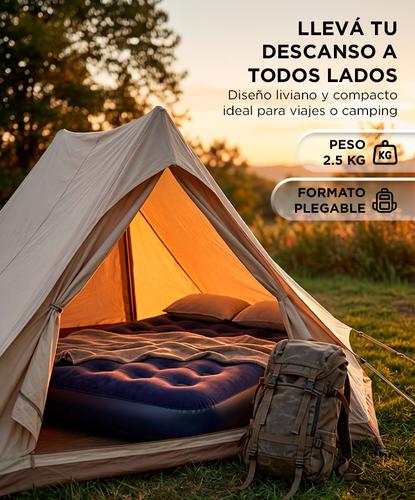 Colchón Inflable Southport By Gadnic 2 Plazas Camping 137x191 - 4