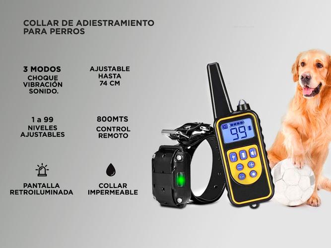 Collar Adiestramiento De Perro Recargable 800 mts - 1