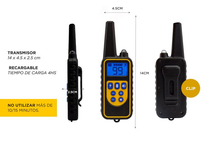 Collar Adiestramiento De Perro Recargable 800 mts - 5