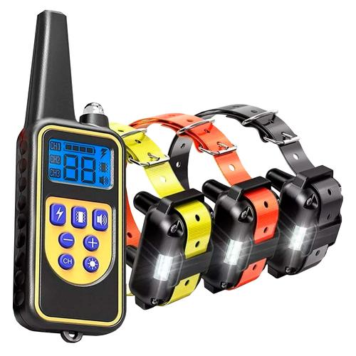 x3 Collar de Entrenamiento de Perros Gadnic C8TR Eléctrico Medidor Remoto - 0