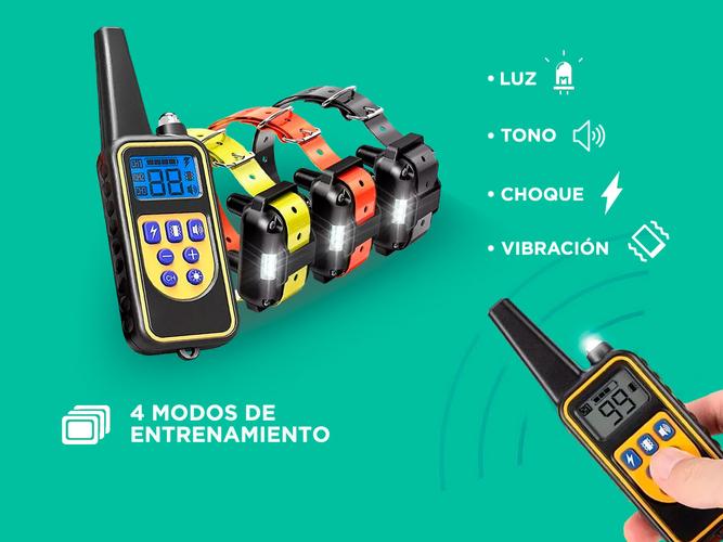 x3 Collar de Entrenamiento de Perros Gadnic C8TR Eléctrico Medidor Remoto - 3
