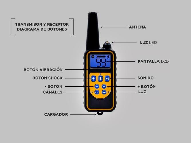 x3 Collar de Entrenamiento de Perros Gadnic C8TR Eléctrico Medidor Remoto - 5