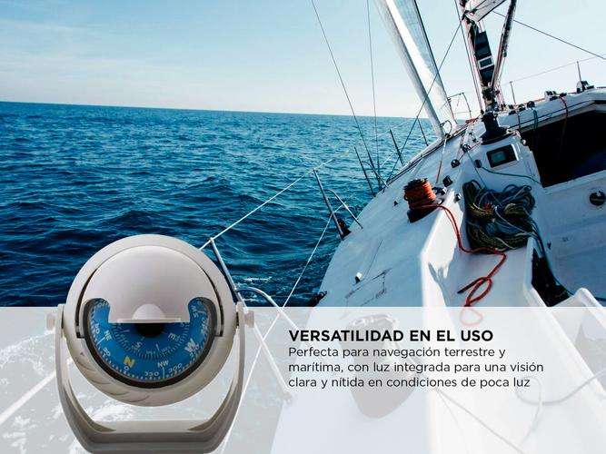 Compás Nautico Gadnic con Luz y Soporte - 2
