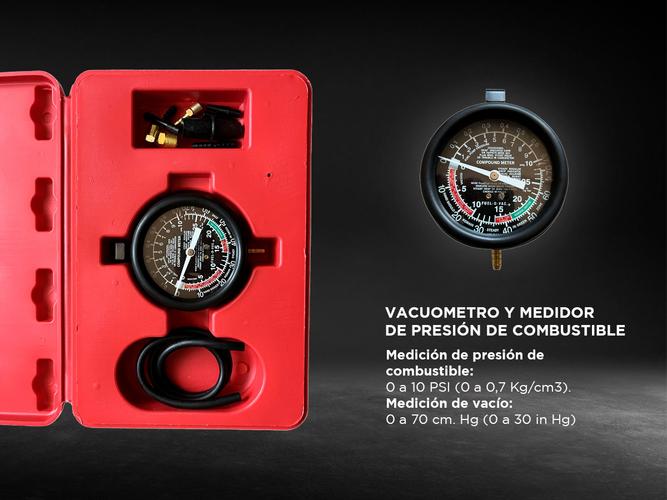Vacuometro y Medidor de Presión de Combustible Gadnic Profesional  - 2