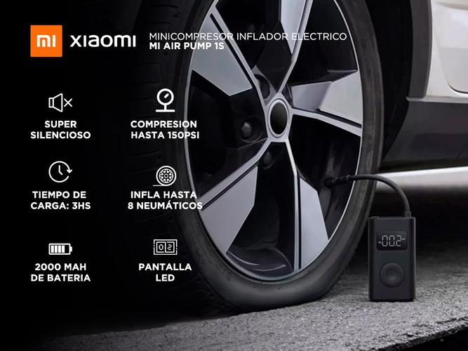 MiniCompresor Inflador Electrico Xiaomi Portatil Mi Air Pump 1S - 1