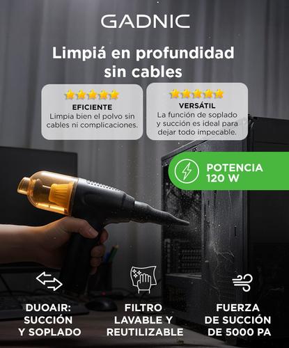 Kit Limpieza para Pc Inalámbrico Gadnic Plumero y Soplador - 1