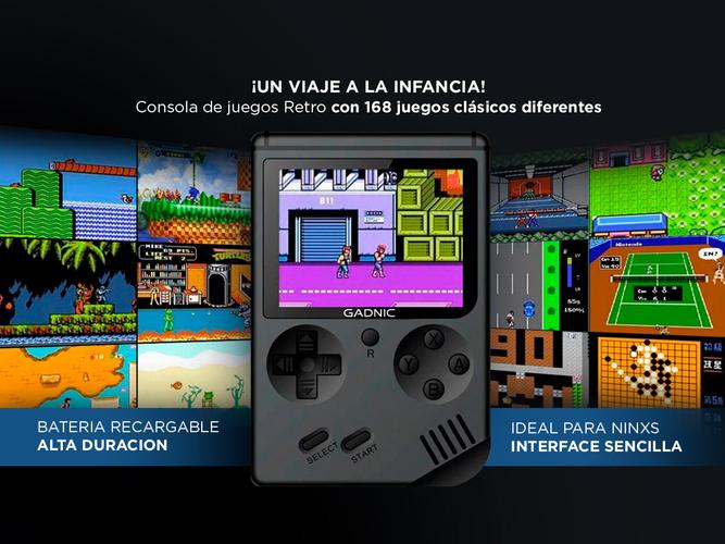 Consola para Juegos Gadnic GM1 Retro 8 Bit 168 Juegos + Remoto - 2