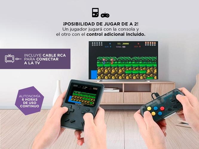 Consola para Juegos Gadnic GM1 Retro 8 Bit 168 Juegos + Remoto - 3