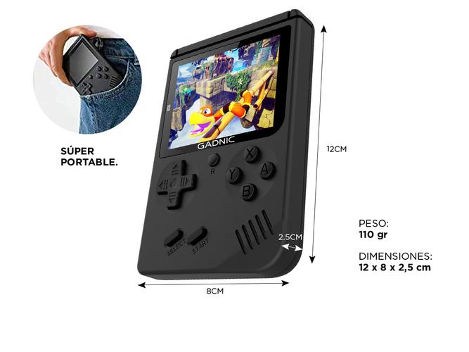 Consola para Juegos Gadnic GM1 Retro 8 Bit 168 Juegos + Remoto - 5