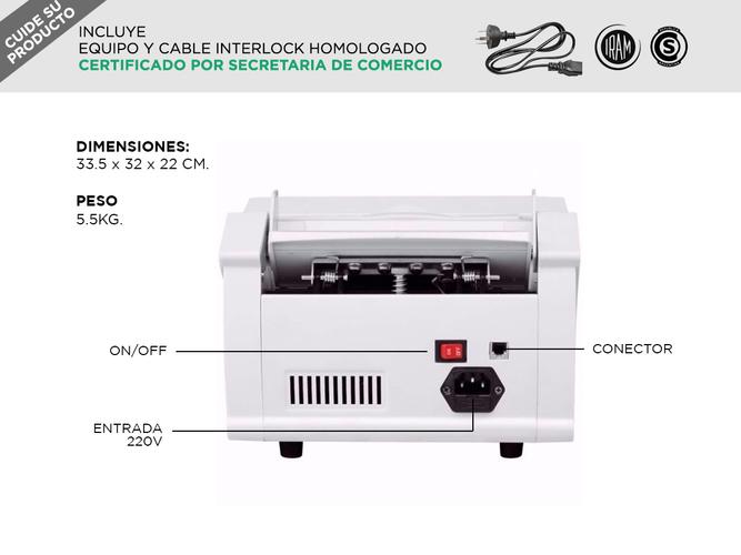 Contadora de Dinero Profesional Gadnic Homologada Outlet  - 5