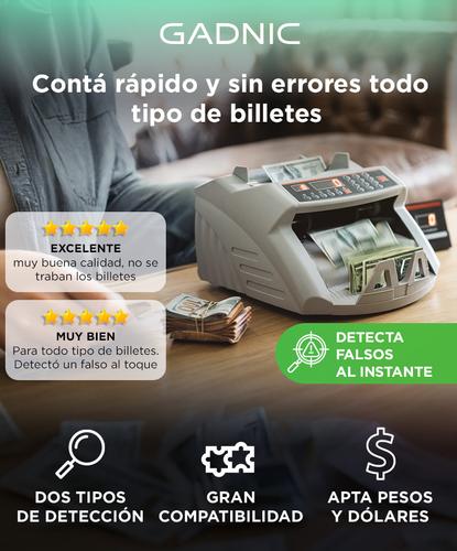 Contadora De Billetes Gadnic MC-01 Profesional 1000 BillMin Homologada Detecta Falsos - 1