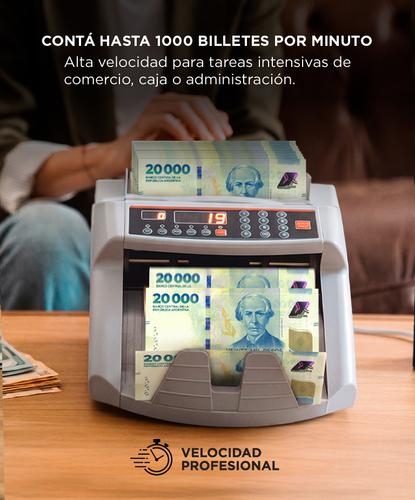 Contadora De Billetes Gadnic MC-01 Profesional 1000 BillMin Homologada Detecta Falsos - 3